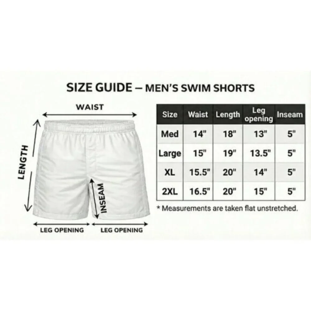 Men’s 2-Pack Quick-Dry Swim Trunks Mesh Liner Beach Board Swim Shorts, 2-Pockets - Picture 2 of 7